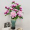 4 Pcs Artificial Peonies – Faux Silk Flowers with Stems, Realistic Purple-Pink Peonies for Home Decor & Floral Arrangements